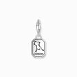 Silver charm pendant zodiac sign Gemini with zirconia from the Charm Club collection in the THOMAS SABO online store